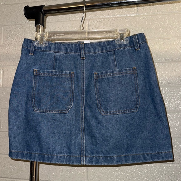 Forever 21 Denim Mini Skirt with Front Zipper - Picture 3 of 5